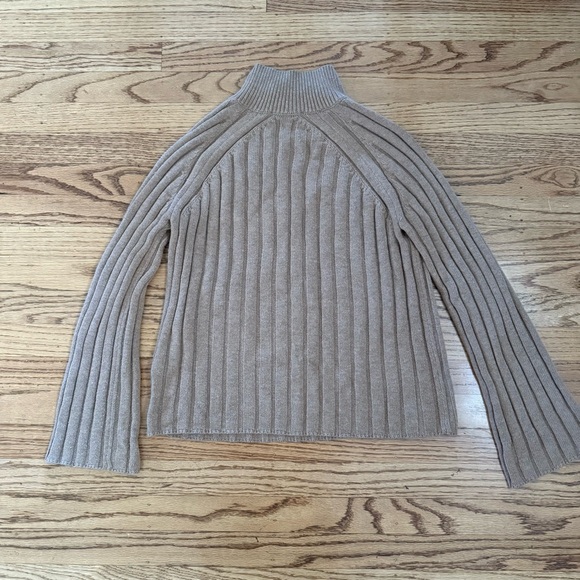 TOPSHOP Camel Ribbed Turtleneck Sweater – Size 6 (S/M) - Picture 6 of 11